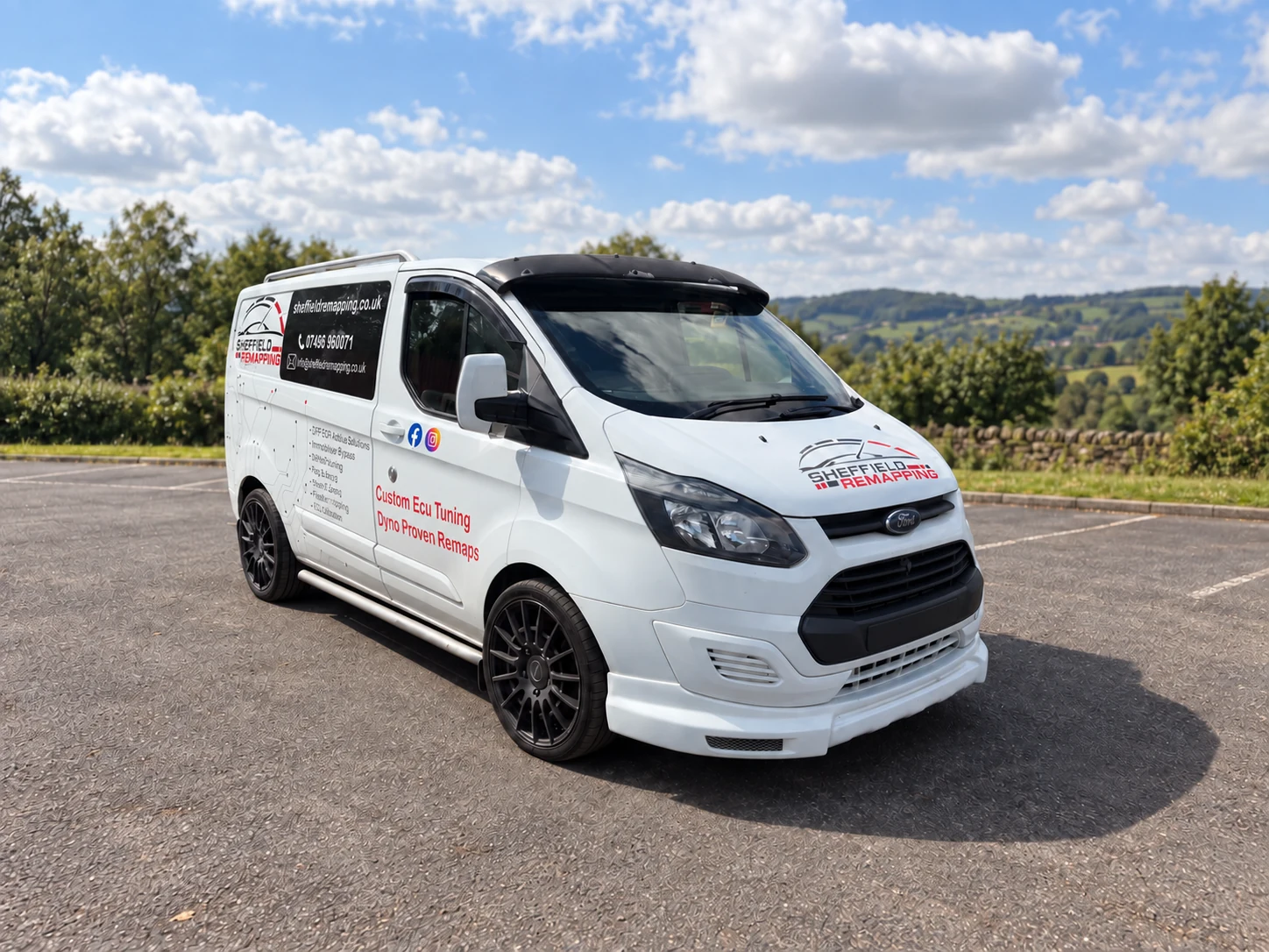 Sheffield Remapping’s signwritten mobile service van